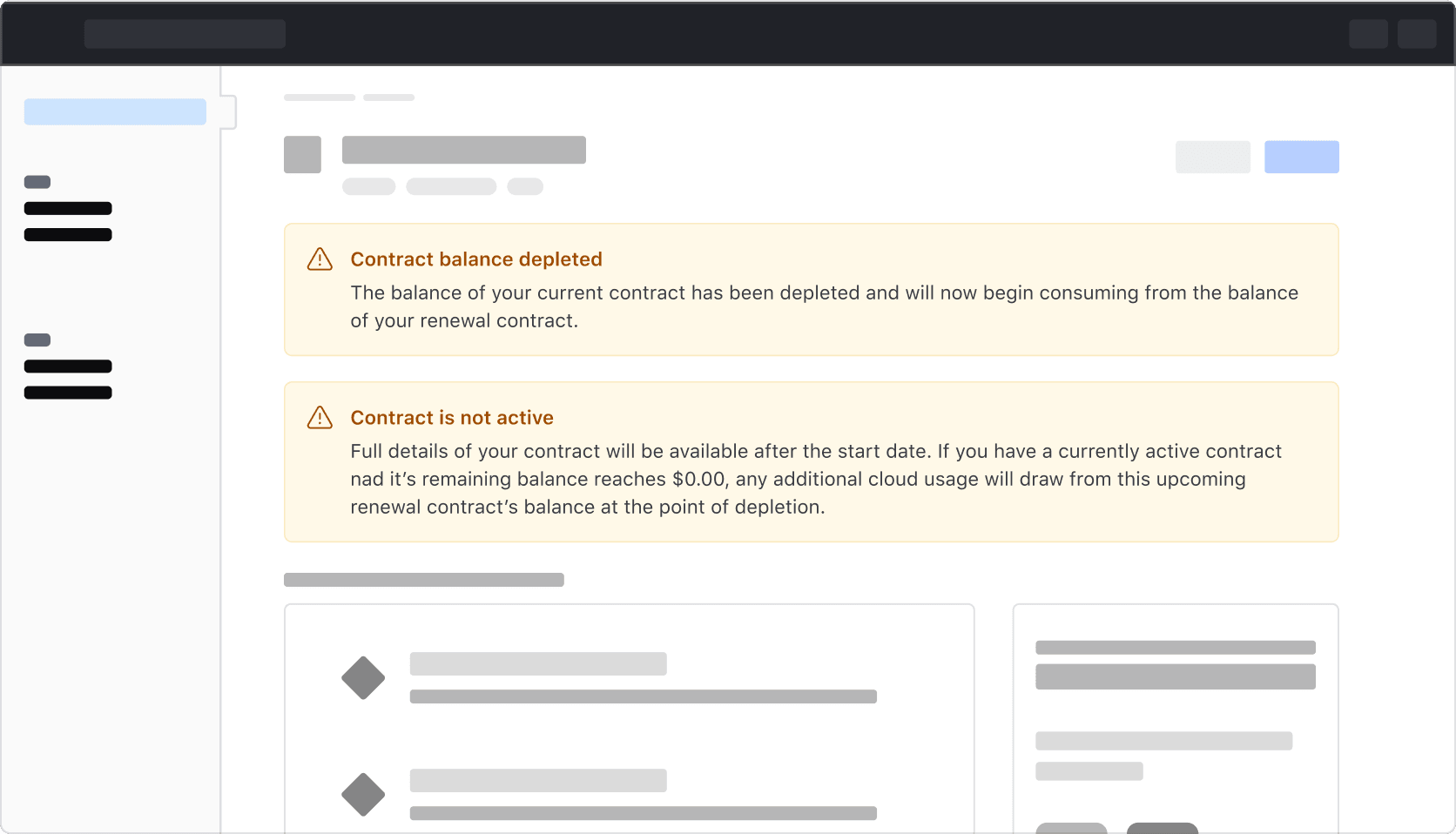 Example of multiple Alerts of the same color