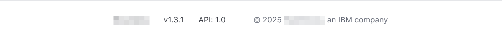 Example of the App Footer with plain text list items