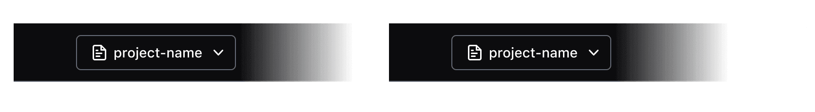 Examples of the Home link using different logos