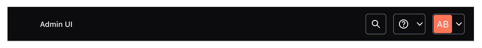 Example of text displayed in the Home Link that reads Admin UI