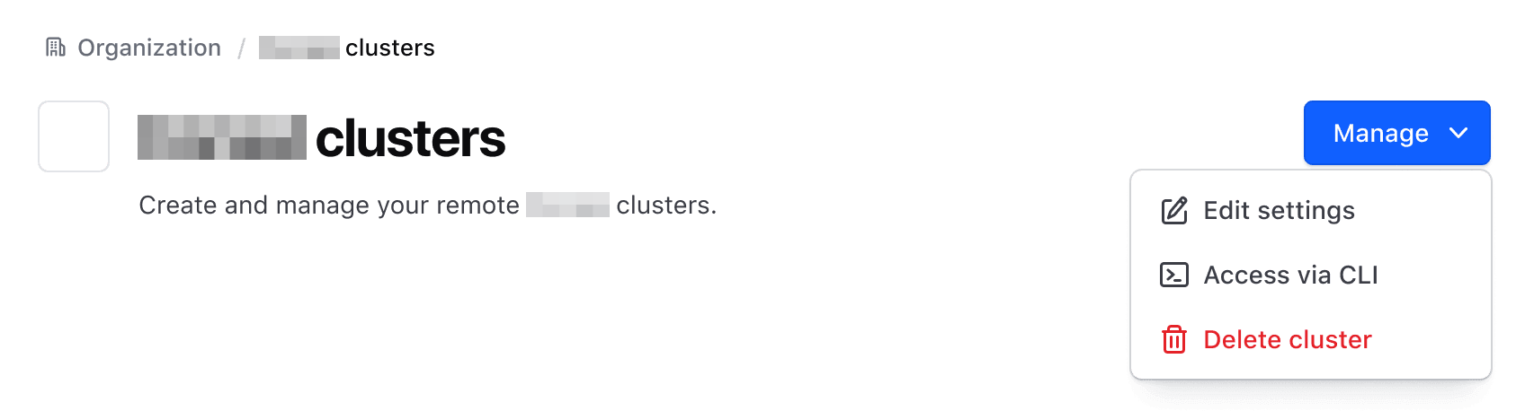 Page Header primary dropdown