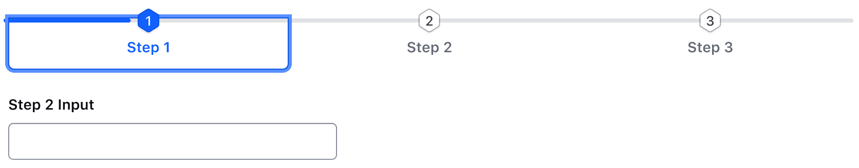 Stepper Nav showing on spacebar or enter on a completed step, that step is made active